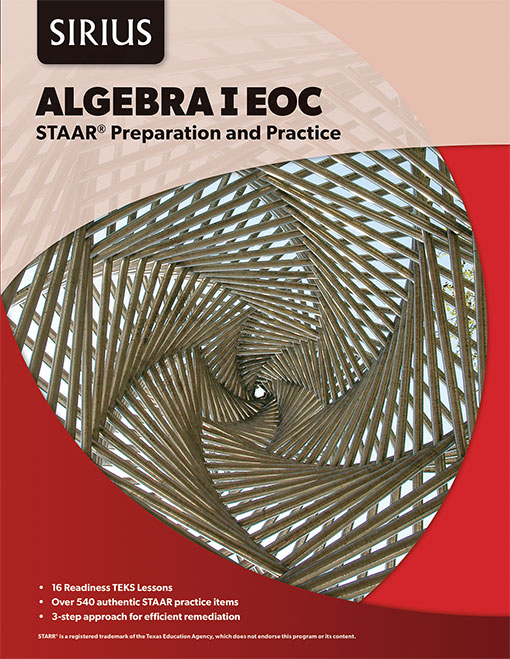 Sirius Algebra I EOC SE cover